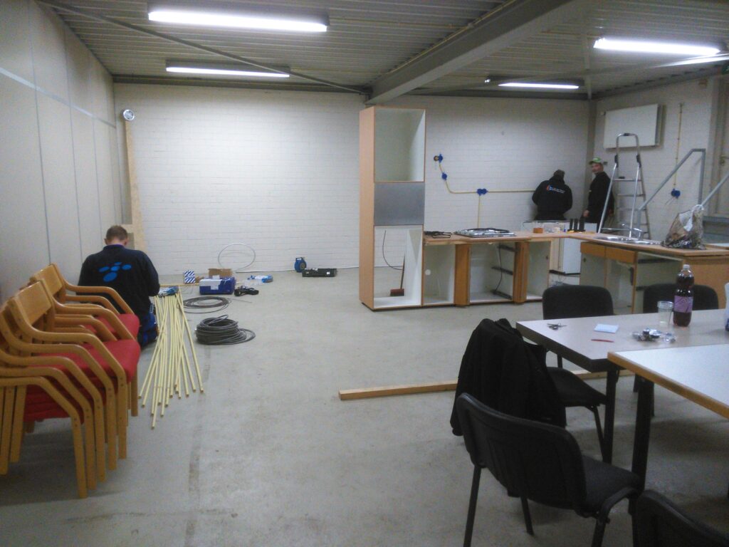 Installatie van de keuken